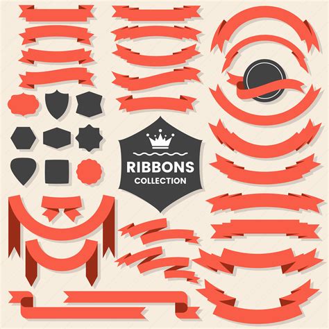 ribbon vintage vector logo  banner  vector art  vecteezy