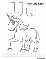 Unicorn Coloring Pages Alphabet Letter Printable Color Kids Practice Preschool Handwriting Craft Print Colouring Abc Crafts Printables Sheets Letters Lettering sketch template