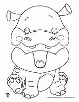 Puppet Puppets Hippo Hungry Zoo sketch template