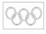 Olympic Rings Coloring Getdrawings Drawing sketch template