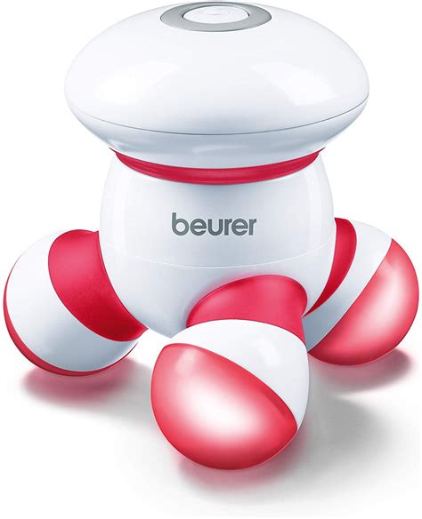 beurer handheld mini body massager  led light gentle  comfortable vibration easy hand