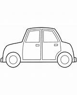 Car Coloring Simple Colouring Print Boys sketch template