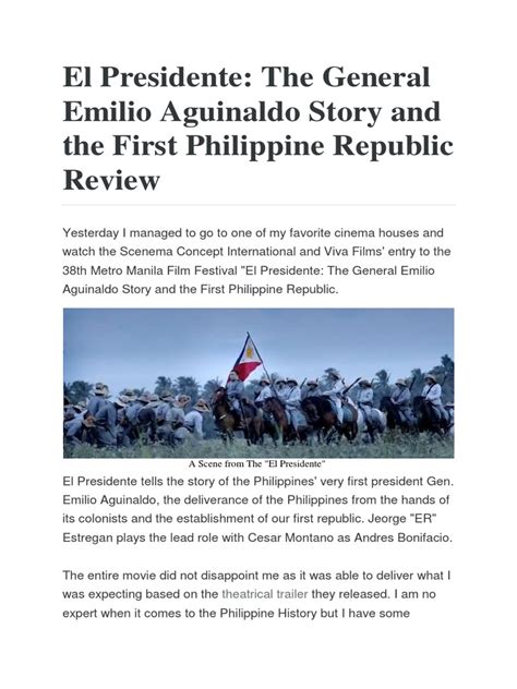 el presidente reaction paper  philippines unrest