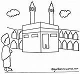 Gambar Mewarnai Ka Bah Muslim Template Stuff Buy sketch template