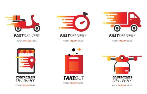 delivery logo vector art icons  graphics