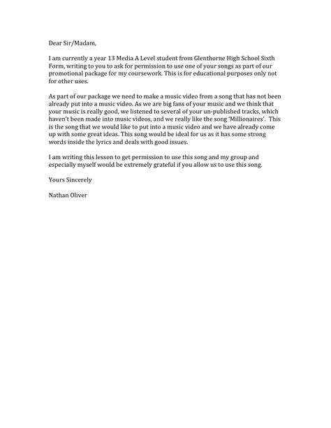 nathan powell permission letter