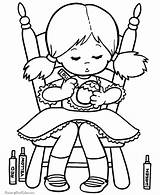 Coloring Pages Easter Colouring Little Cute Girl Kids Girls Print Kid Boys Egg Clipart Cliparts Printing Holiday Rowdyruff Library Printable sketch template