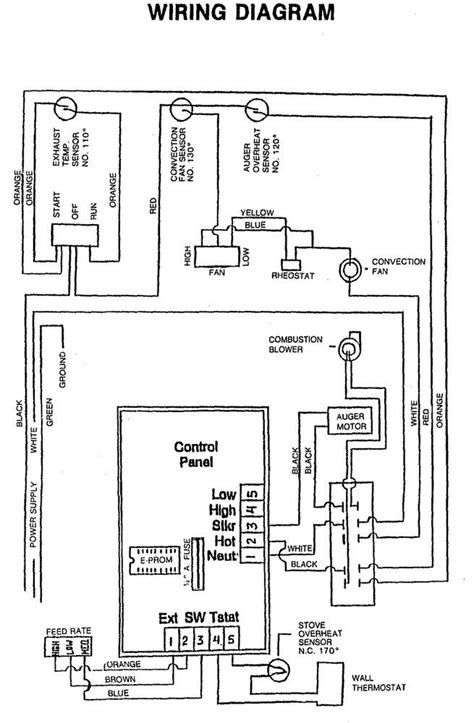 wiring diagram  englander pellet stove wiring diagram  schematic