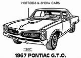 Coloring Hot Car Pages Cars Line Gto Pontiac Behance Drawings Drawing Rods Illustrations Show Chevy sketch template