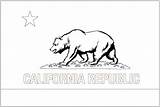Coloring California Flag sketch template