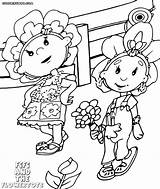 Coloring Flowertots Fifi Pages Coloringway sketch template