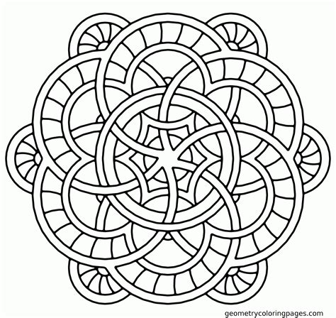 large print coloring pages  adults advanced geometric