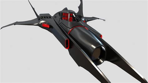 batwing batman planespacecraft    model  ai