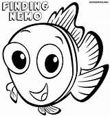 Nemo Finding Coloring Pages Fish Colorings Print Cartoon sketch template