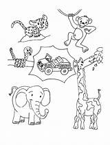 Coloring Animals Safari Pages African Wild Animal Printable Baby Drawing Kids Savanna Print Color Africa Getcolorings Getdrawings Coloringbay Popular Comments sketch template