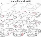 Bugatti Draw Step Drawing Car Drawings Easy Cool2bkids Tutorials Kids Sketch Tutorial Cool Pencil Coloring Printable Pages Lamborghini Boys Visit sketch template