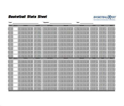 stat sheet template  word excel  documents