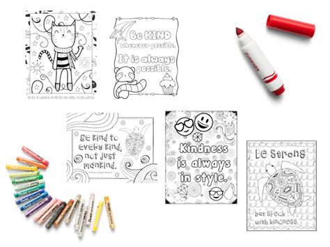 kindness coloring pages  sample page art  basic