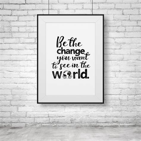 inspirational quote wall art downloadable print   etsy