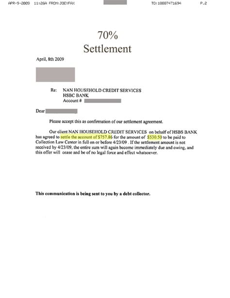 write  debt settlement proposal letter charles leals template