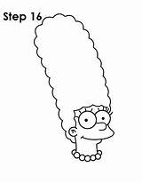 Marge Simpsons Simpson Draw Drawings Step Sketch Drawing Easy Cartoon Easydrawingtutorials Para Disney Simple Sketches Desenhos Desenhar Designs Cute Imagens sketch template