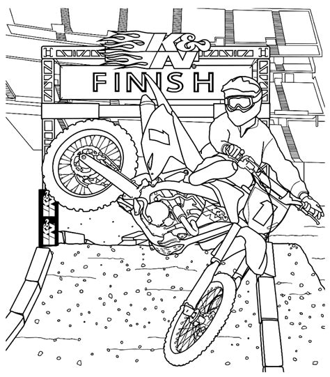 coloring pages  fox dirt bikes levi motorcycle coloring pages