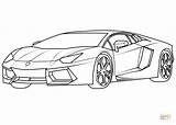 Til Tegninger Lamborghini Aventador Farvelægning Supercar Supercoloring sketch template