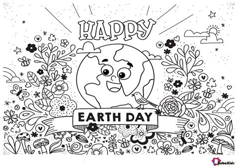 happy earth day coloring pages bubakidscom