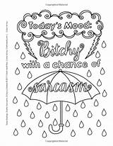 Coloring Pages Adult Printable Quote Color Book Quotes Books Sassy Sheets Snarky Word Swear Adults Sayings Cussing Words Amazon Kids sketch template