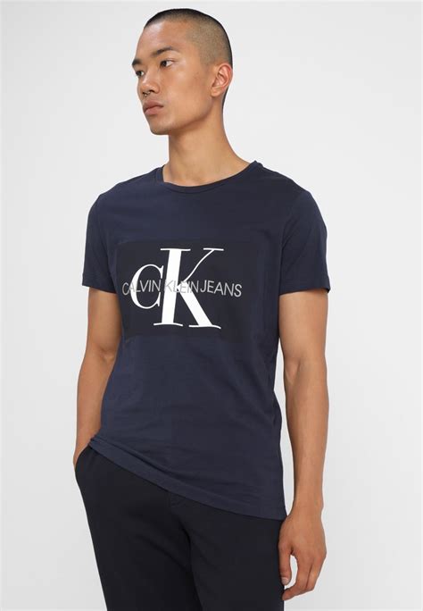 Calvin Klein Jeans Core Monogram Box Logo Slim Tee Print
