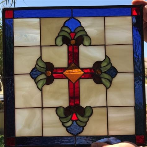 Stained Glass Crosses Windows Panels And Hangings
