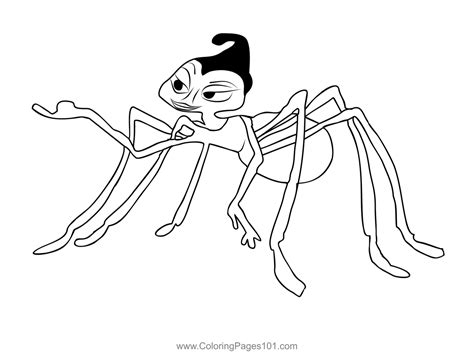 rosieabugslife coloring page  kids   bugs life