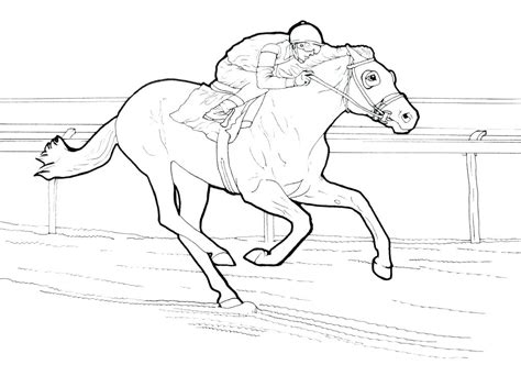 secretariat horse racing coloring pages  secretariat coloring