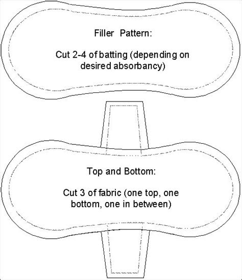 pattern  tutorial cloth pad pattern cloth pads diy cloth pads