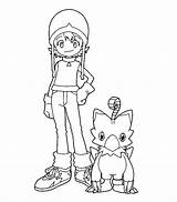 Digimon Coloring Pages Colorir Tamers Pokemon Cool Para Artigo sketch template