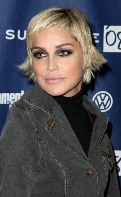 I Once Read Sharon Stone Bragging About How She Cuts Her Own Hair At