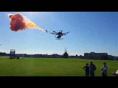 drone  flame thrower  south africa youtube
