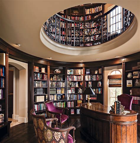 tuscan inspired home library  full circle  design connection