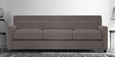 buy solitaire  seater sofa  grey colour  adorn homez  modern  seater sofas sofas
