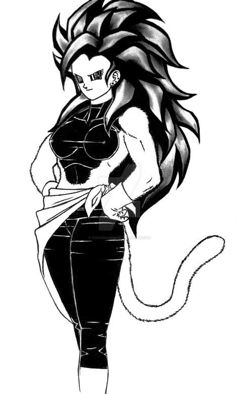 Super Saiyan 4 Female By Ticodrawing On Deviantart