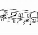Tren Pasajeros Treno Esperando Colorare Passeggeri Disegno Attesa Trenes Acolore Treni Pintar sketch template
