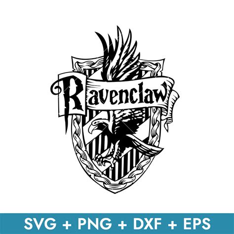 ravenclaw crest emblem outline svg school  magic house cr inspire