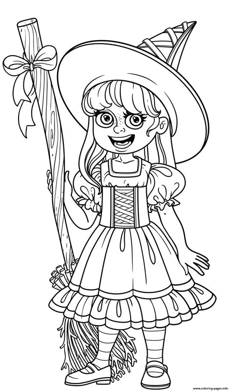 printable disney coloring pages  kids coolbkids cute witch