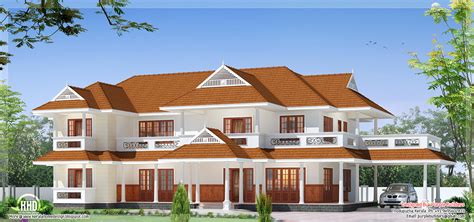 beautiful luxury  storey house design kerala home