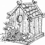 Coloring Pages Adults Christmas Adult Bird House Printable Garden Village Realistic Birdhouse Sheets Difficult Houses Books Book Bing Fairy Colouring sketch template