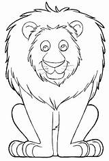 Lion Coloring Cartoon Pages Lamb Head Wolf Getcolorings Getdrawings Color Colorings sketch template