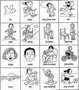 Verbs Verb Action Cards Esl English Kids Worksheet Beginner Teaching Actions Game Gesture Common Worksheets Para Vocabulary Ingles Words List sketch template