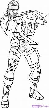 Metal Gear Coloring 62kb sketch template