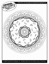 Coloring Pages Donut Below Any sketch template