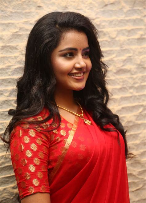 anupama parameswaran hot in red saree latest photos hd stills 25cineframes